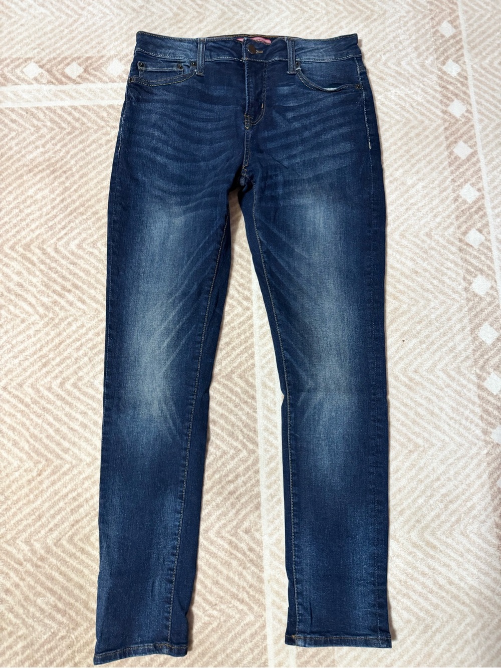 Men's Skinny Stretch Jeans in Dark Blue